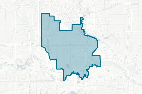 Irving Independent School District — detail map