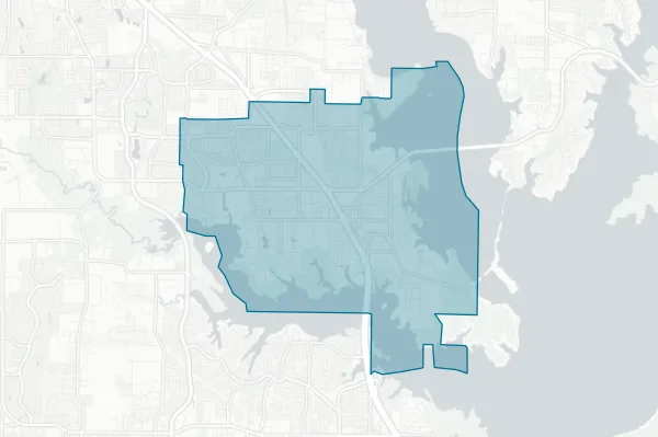Lake Dallas Independent School District — detail map