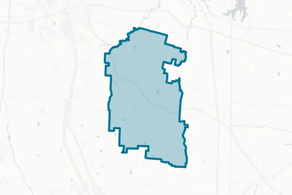 Tom Bean Independent School District — detail map