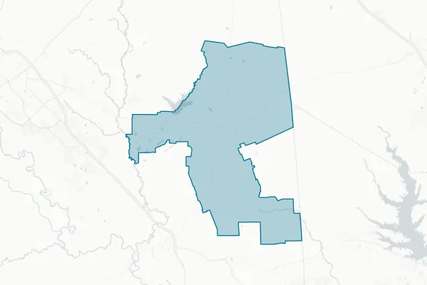 Anderson-Shiro Consolidated Independent School District — detail map