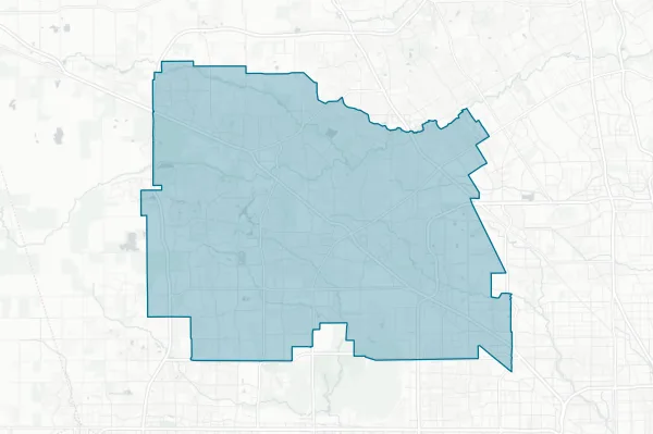 Cypress-Fairbanks Independent School District — detail map