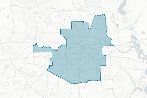 Houston Independent School District — detail map