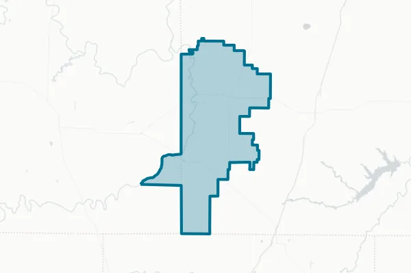 Rule Independent School District — detail map