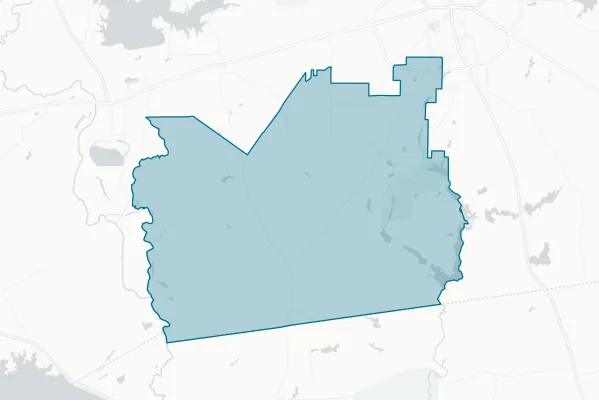 Cross Roads Independent School District — detail map