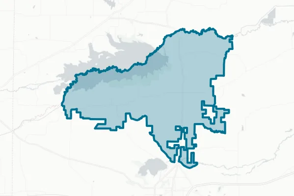 North Hopkins Independent School District — detail map