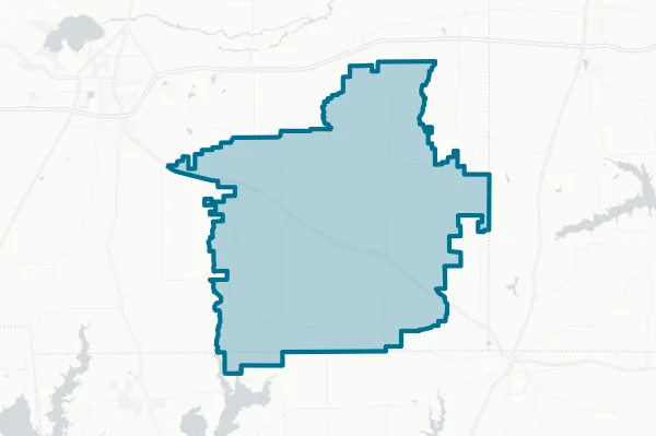 Como-pickton Independent School District — detail map