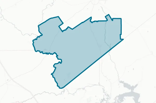 Lovelady Independent School District — detail map