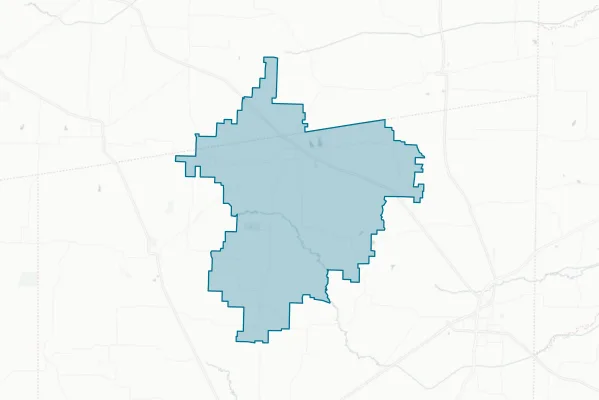 Wolfe City Independent School District — detail map