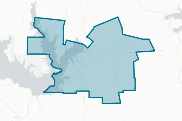 Brookeland Independent School District — detail map