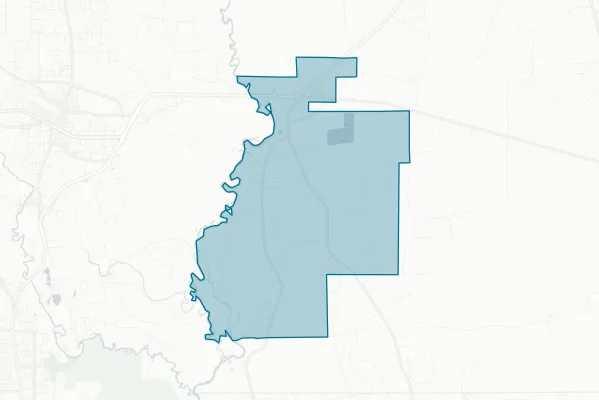 Evadale Independent School District — detail map