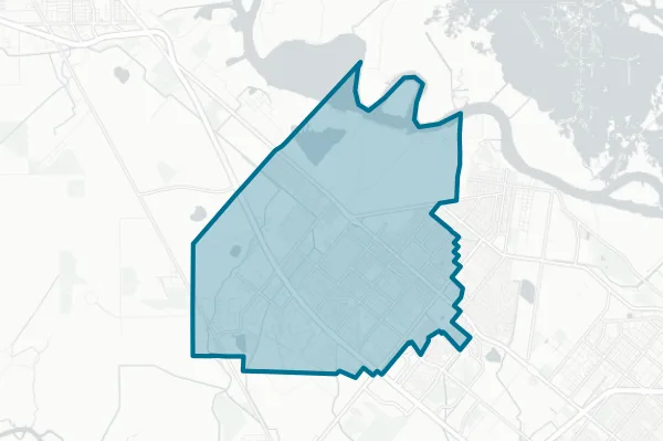 Nederland Independent School District — detail map