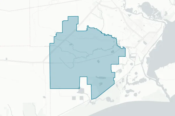 Hamshire-fannett Independent School District — detail map