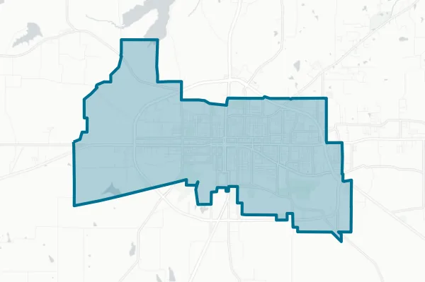 Paris Independent School Distirct — detail map