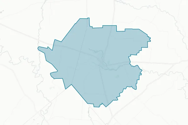 Shiner Independent School District — detail map