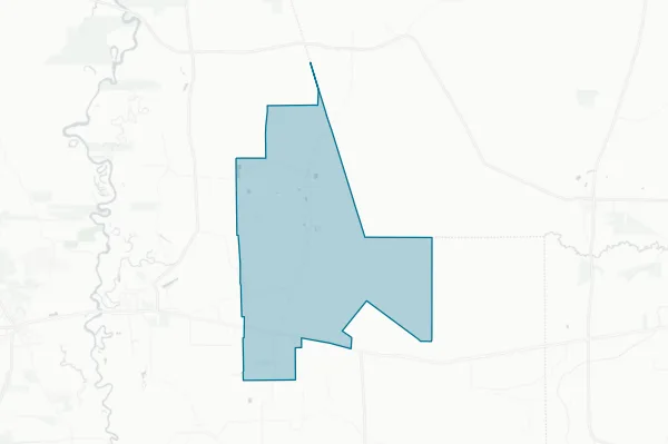 Hull-daisetta Independent School District — detail map
