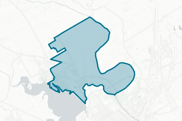 Bosqueville Independent School District — detail map