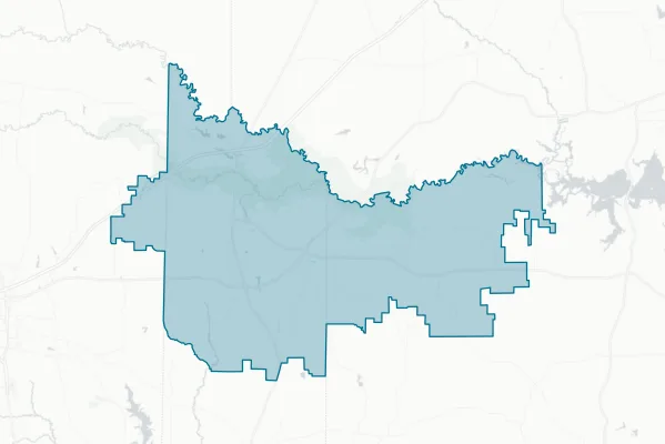 Pewitt Consolidated Independent School District — detail map