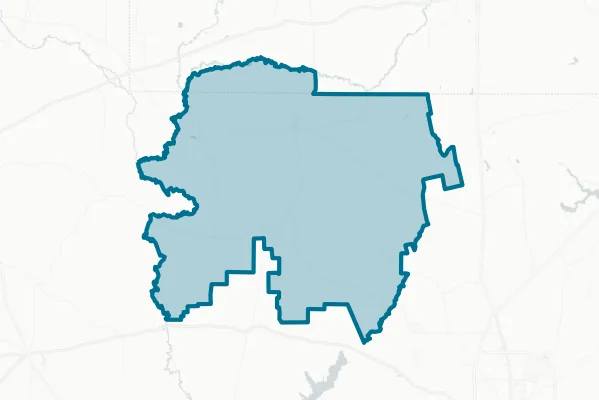 Cushing Independent School District — detail map
