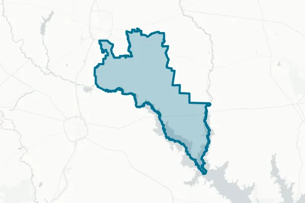 Woden Independent School District — detail map