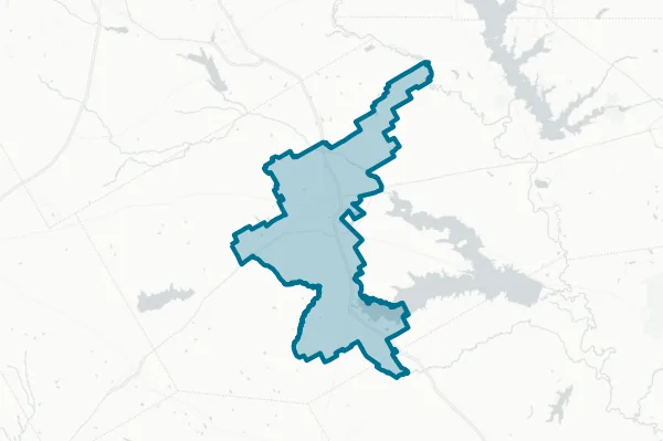 Corsicana Independent School District — detail map
