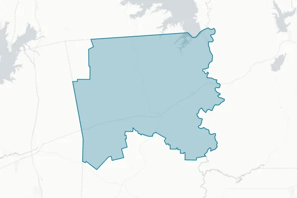 Burkeville Independent School District — detail map