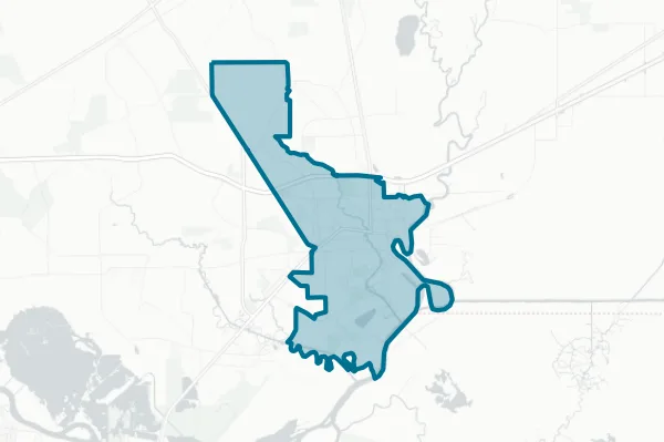 West Orange-cove Consolidated Independent School District — detail map