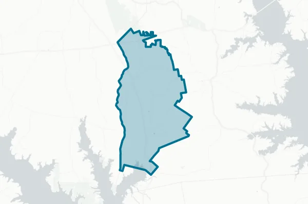 West Sabine Independent School District — detail map