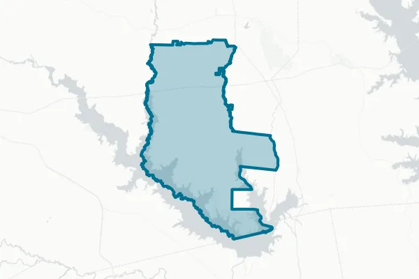 Broaddus Independent School District — detail map