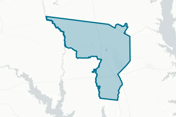 San Augustine Independent School District — detail map