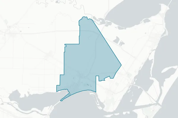 Gregory-portland Independent School District — detail map