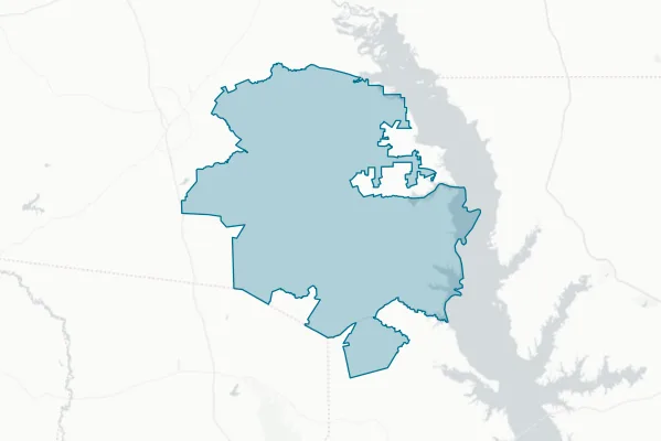 Shelbyville Independent School District — detail map