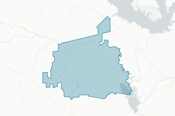 Colmesneil Independent School District — detail map