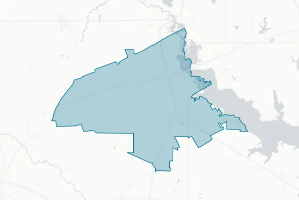 Ore City Independent School District — detail map