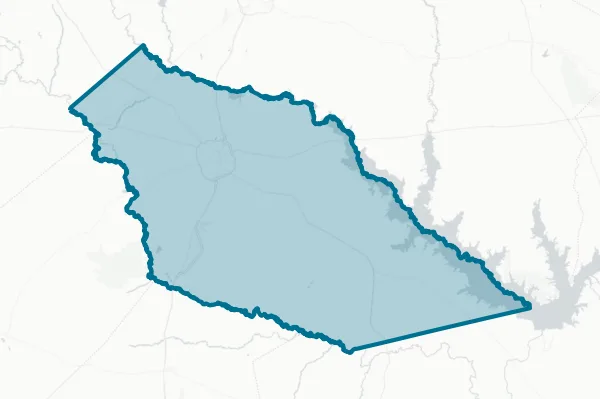 Angelina County — detail map