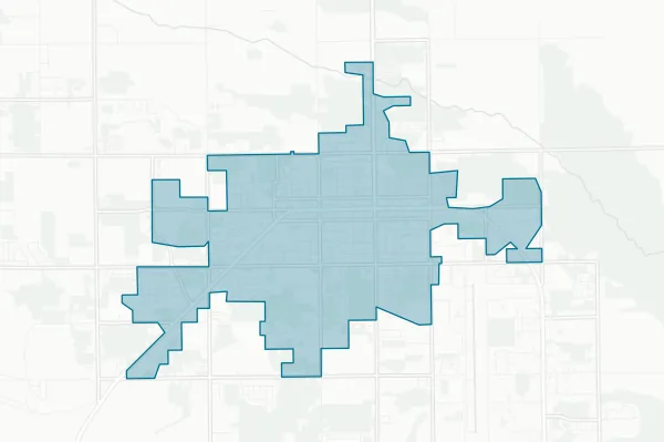 Vernal City Corporation — detail map