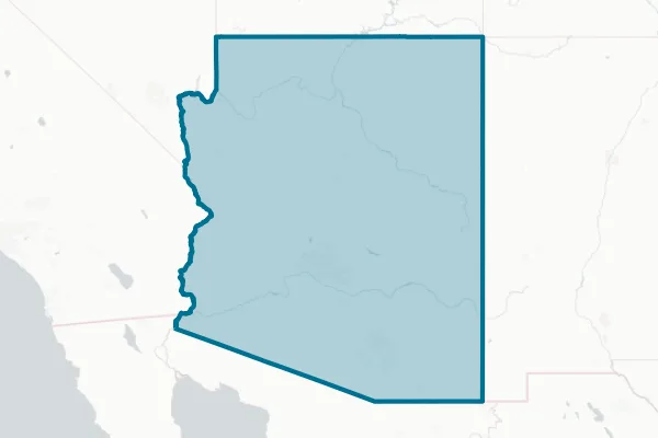 State of Arizona — detail map