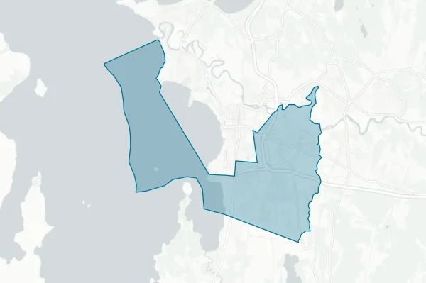 South Burlington School District — detail map