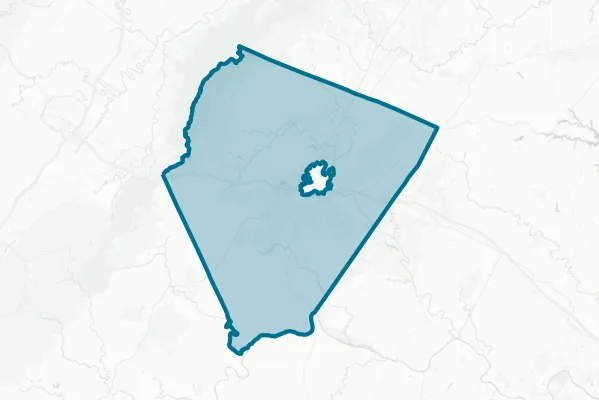 County of Albemarle — detail map