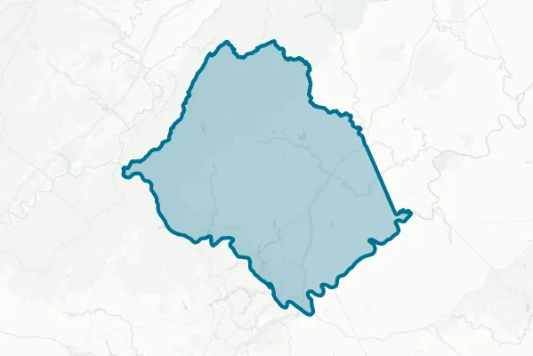 County of Amherst — detail map