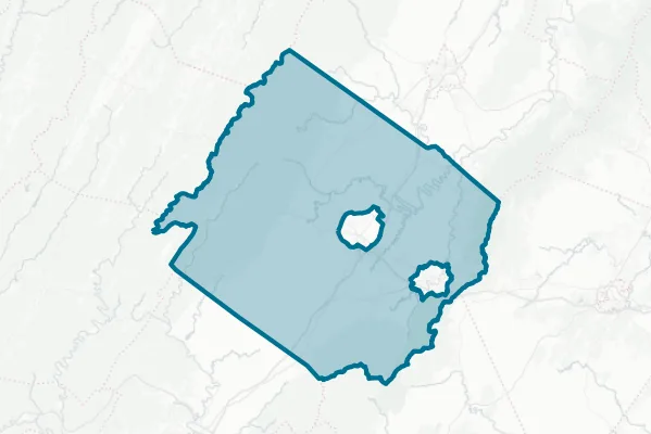 County of Augusta — detail map