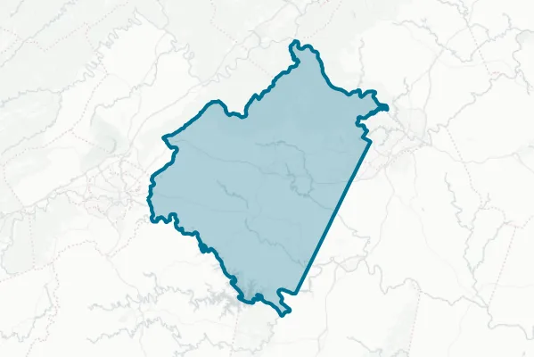 County of Bedford — detail map