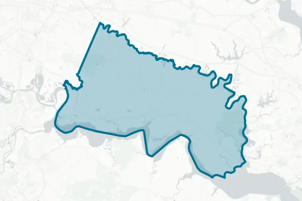 County of Charles City — detail map