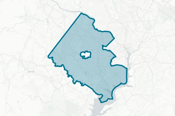 County of Fairfax — detail map