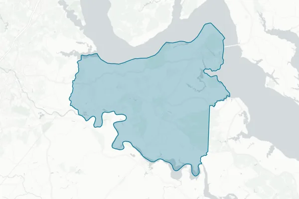County of King George — detail map