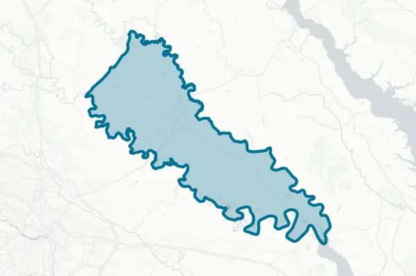 County of King William — detail map