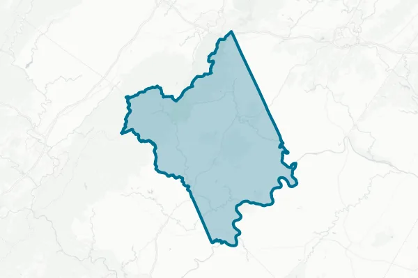 County of Nelson — detail map