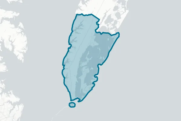 County of Northampton — detail map