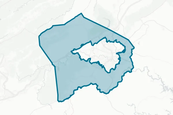 County of Roanoke — detail map