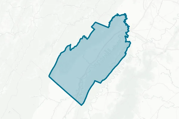 County of Shenandoah — detail map