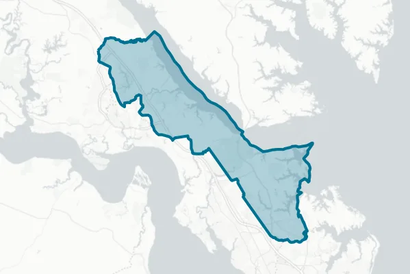 County of York — detail map